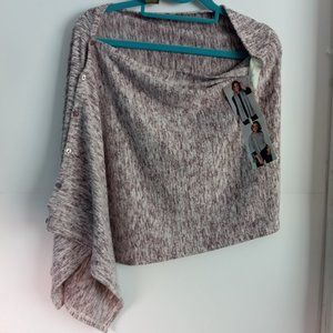 Simply Noelle NWT Soft Burgundy 5-way Wrap OS